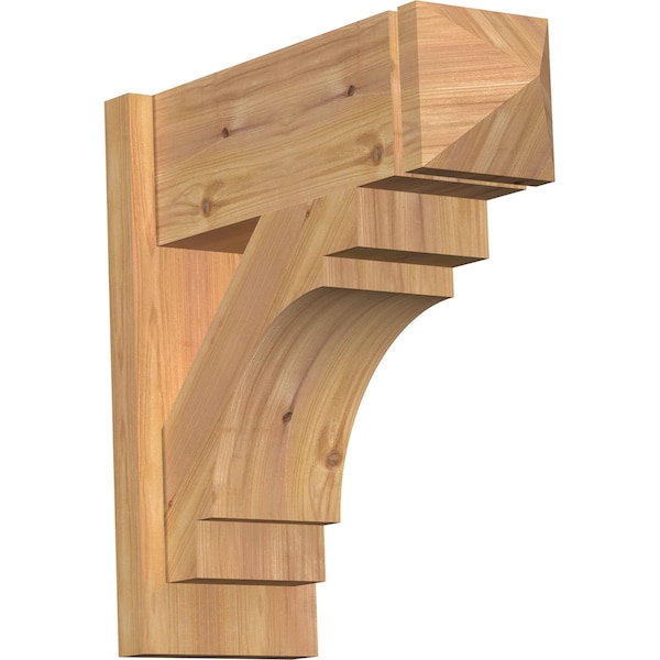 Ekena Millwork Merced Smooth Arts and Crafts Outlooker, Western Red Cedar, 7 1/2"W x 20"D x 20"H OUT08X20X20MRC03SWR - main